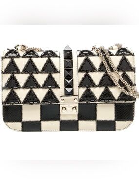 VALENTINO Garavani Glam Lock Triangle Square Bag